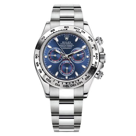 rolex 116509 cosmograph daytona 18k white gold with blue dial|rolex daytona watch price.